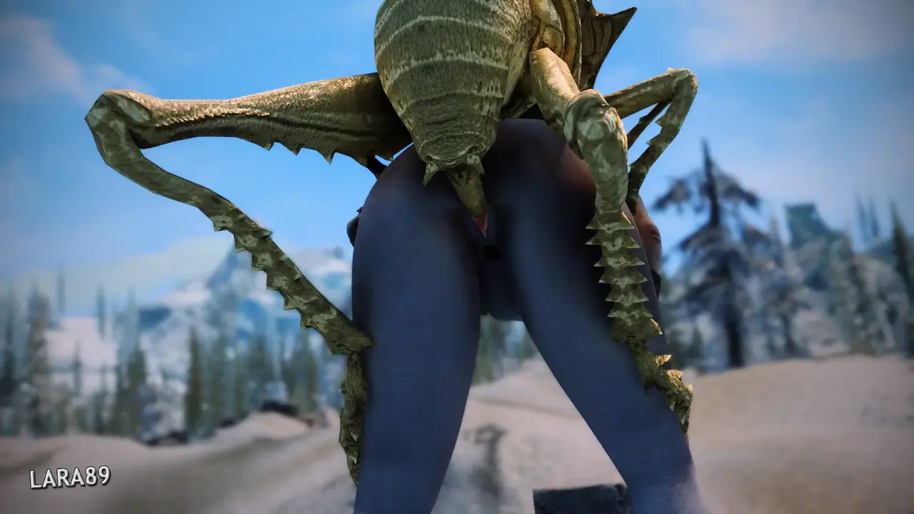 Dark elf mounted by an Ash hopper