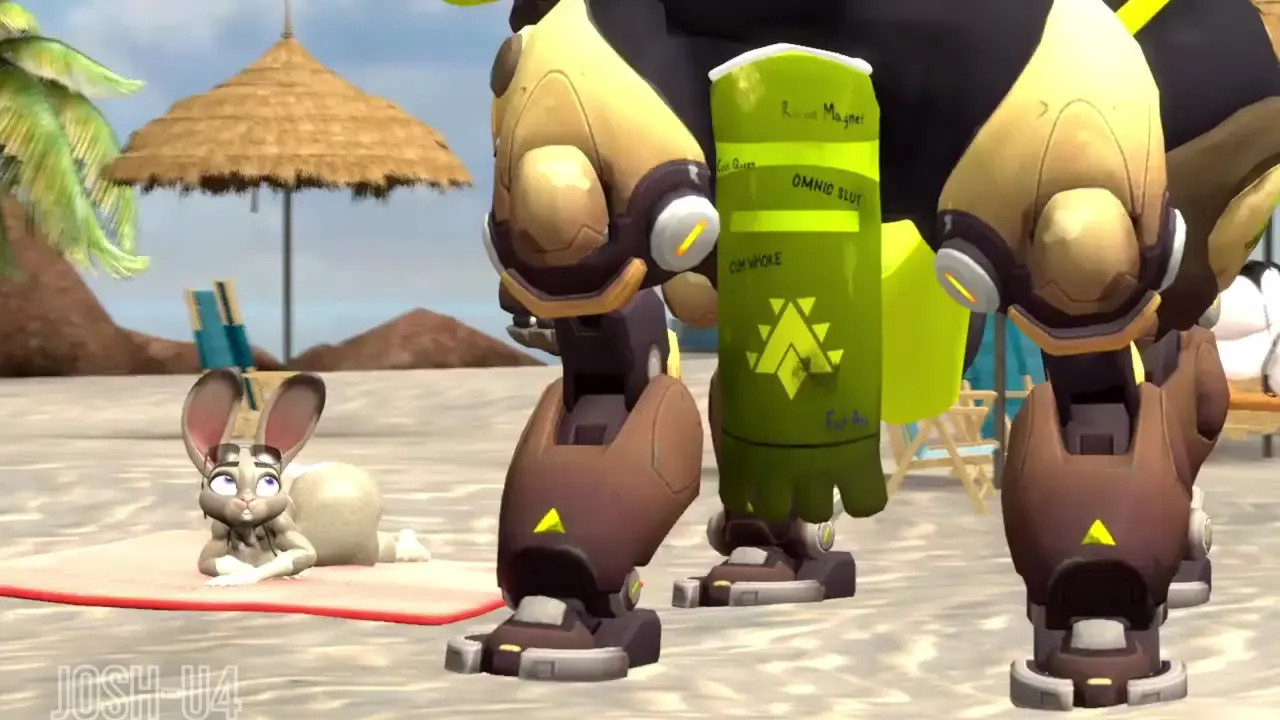 Judy Hopps and Orisa's Futa Beach Fun