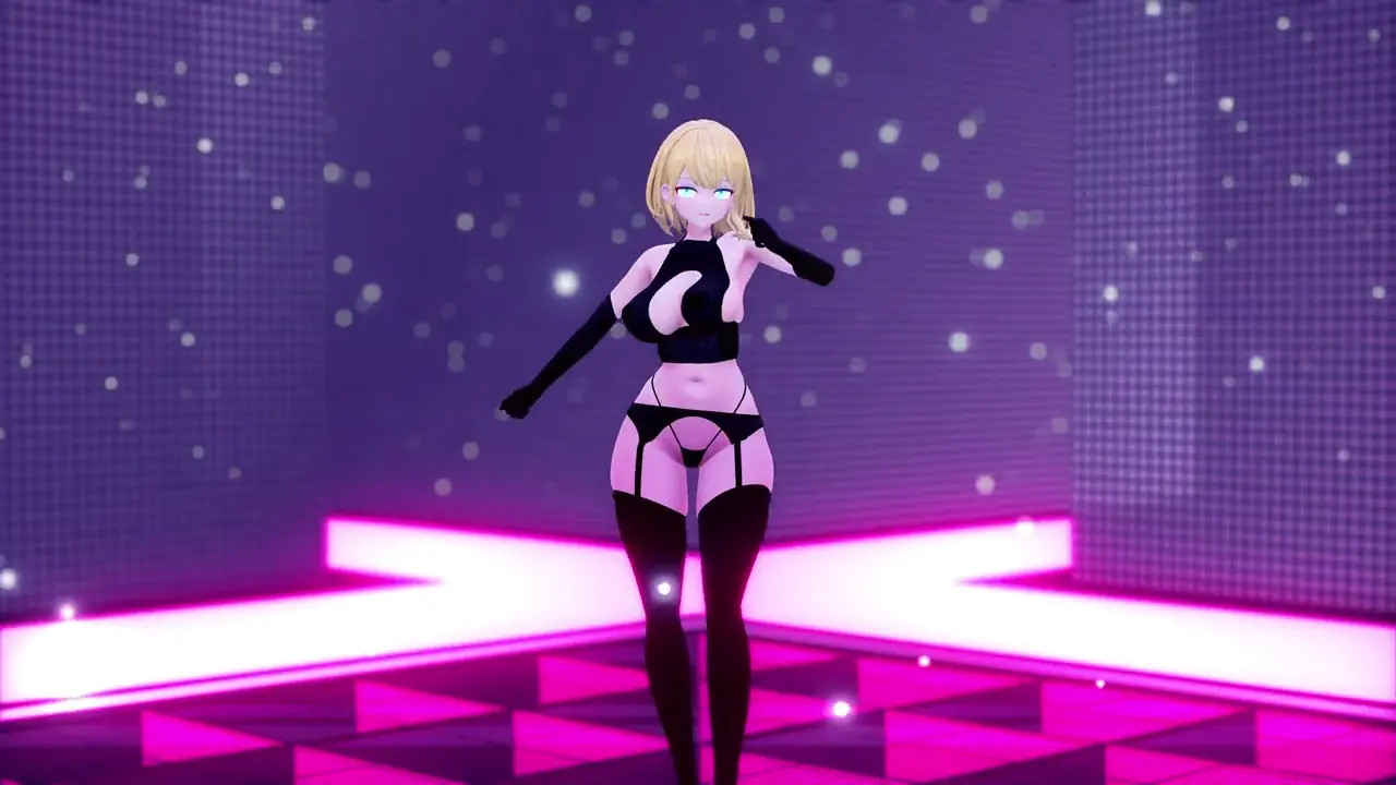 SEXDance Spider-Gwen vs KUROMARU (Lingerie to Naked & Big Breasts)  [ブラン]