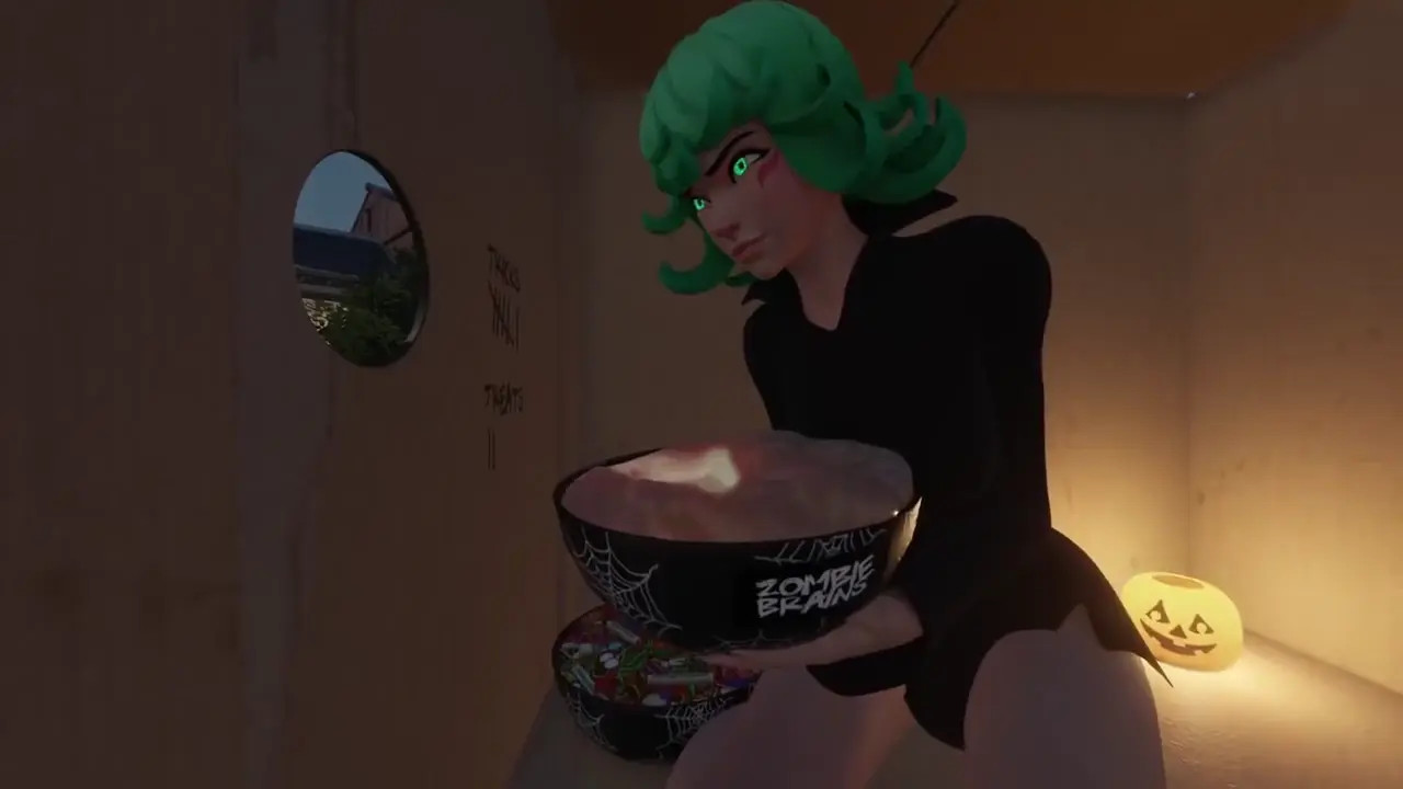 Tatsumaki-Kiriko-trick-or-treat