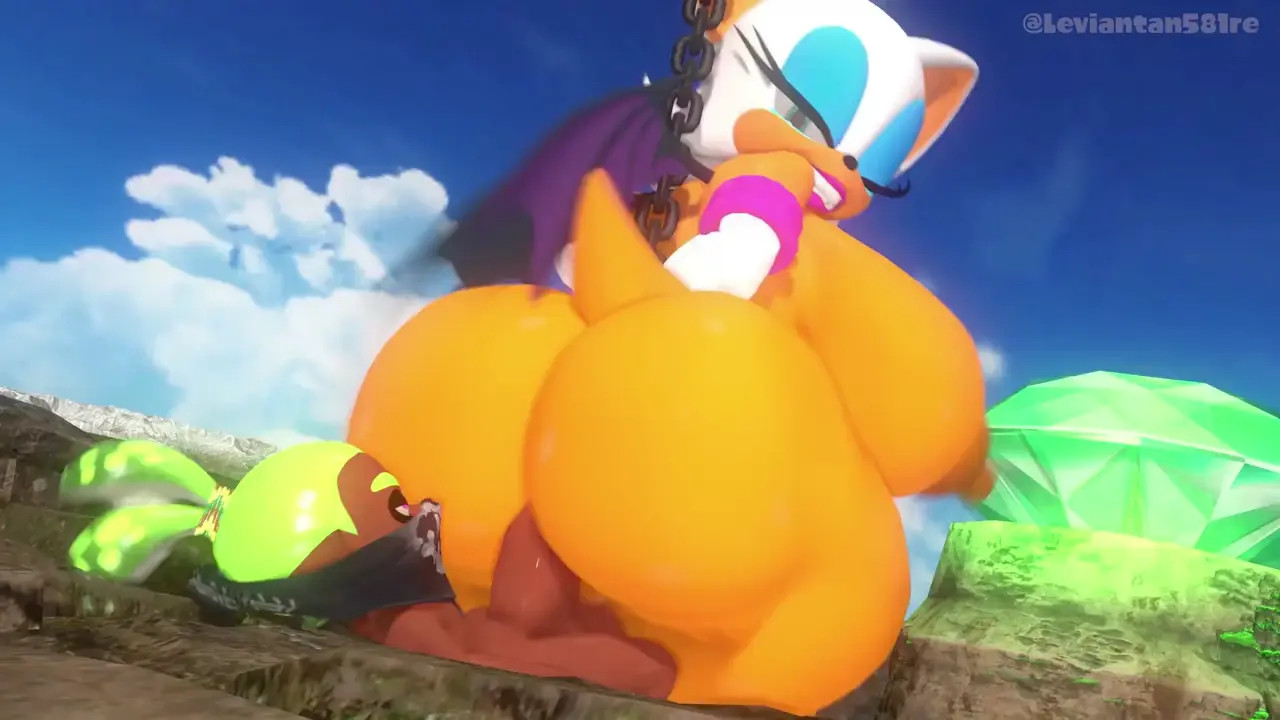 Rouge the Bat fucked by Inkling Boy