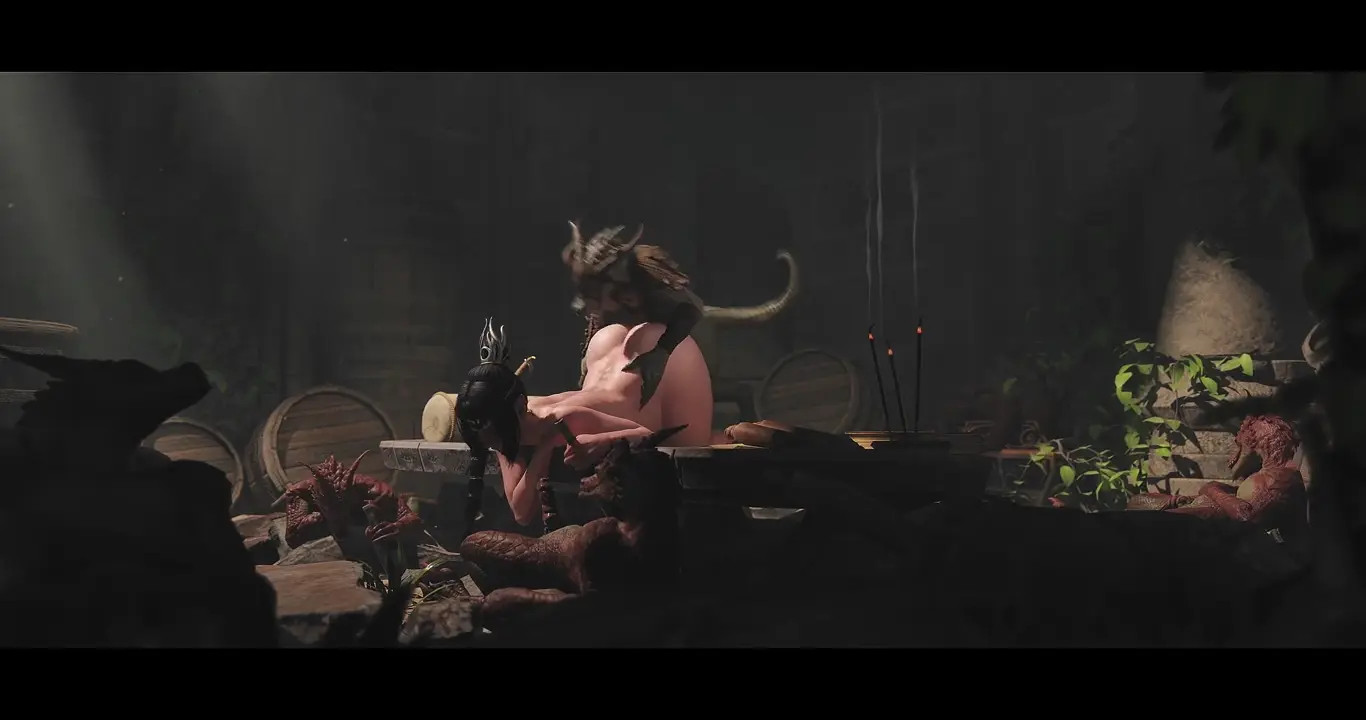 Shadowheart & Kobolds [Pregnant][Zmsfm][4K60FPS]