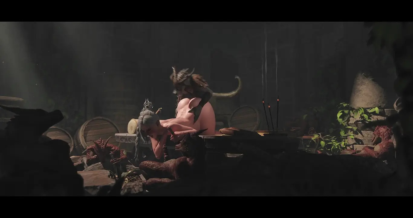 Shadowheart & Kobolds [Act 3 - Pregnant][Zmsfm][4K60FPS]