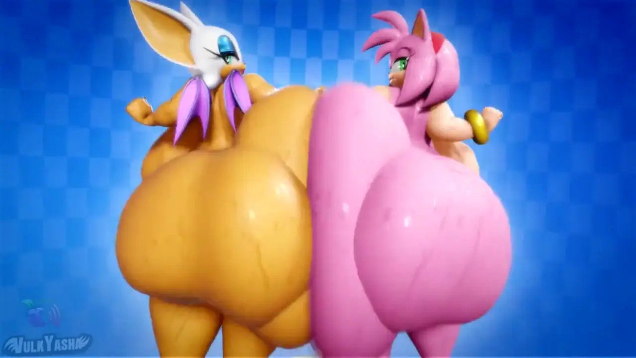 Rouge & Amy Ass Clapping Sonic
