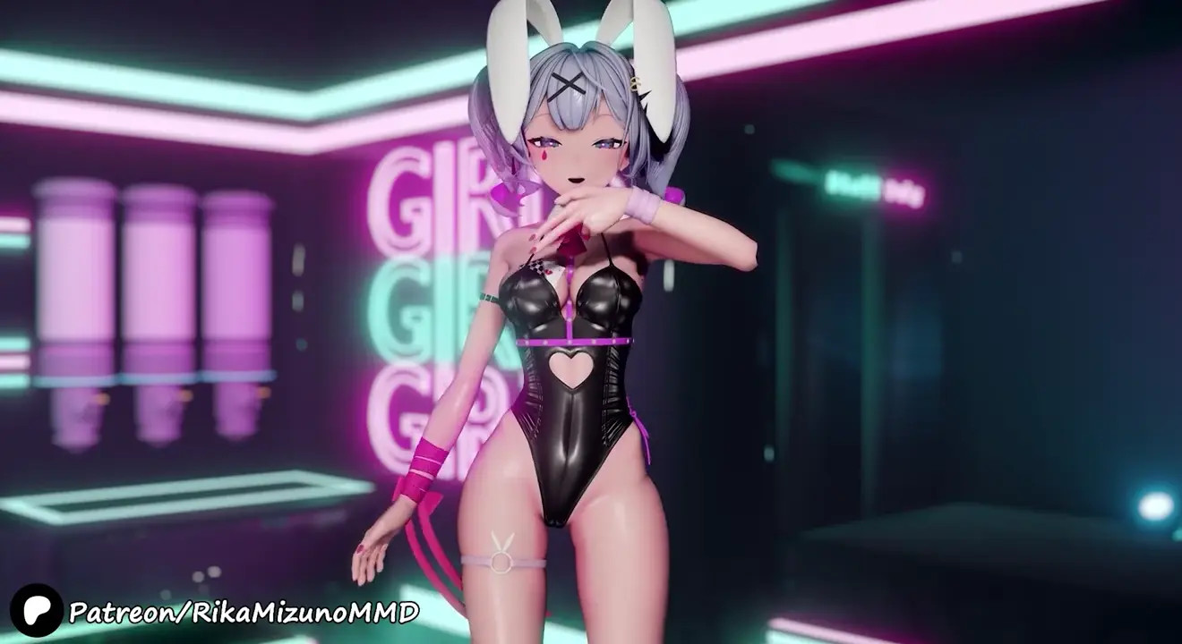 Ibuki Sexy Dance - Hatsune Miku Rabbit Hole (Short Hair) | 3D Vocaloid MMD R-18