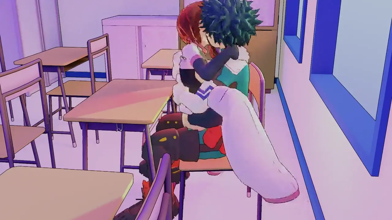 Deku Fucking Uraraka in her Hero Uniform