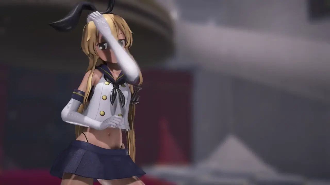 Shimakaze - Pjanoo [MMD R18] Popipapi