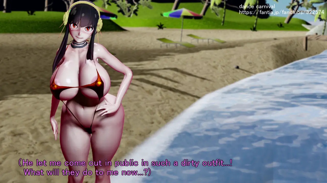 NTR SPYxFAMILY Mrs.Yor gets picked up on the beach in a dirty swimsuit – Dance Carniv