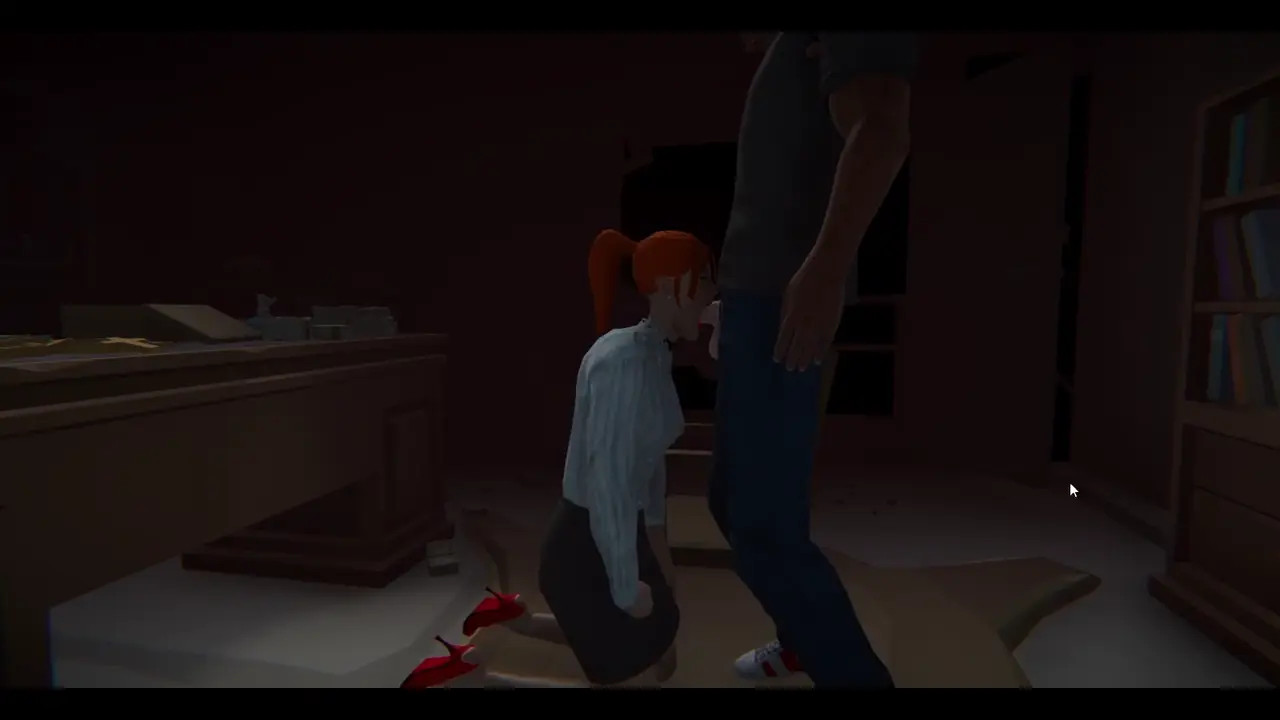OC Lana sucking in boss room