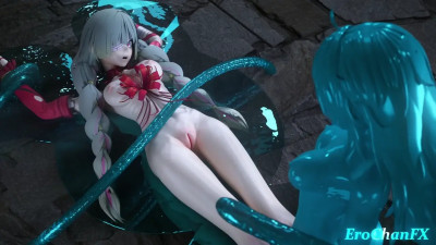 Phrolova and Slimechan hot lesbian seggs!