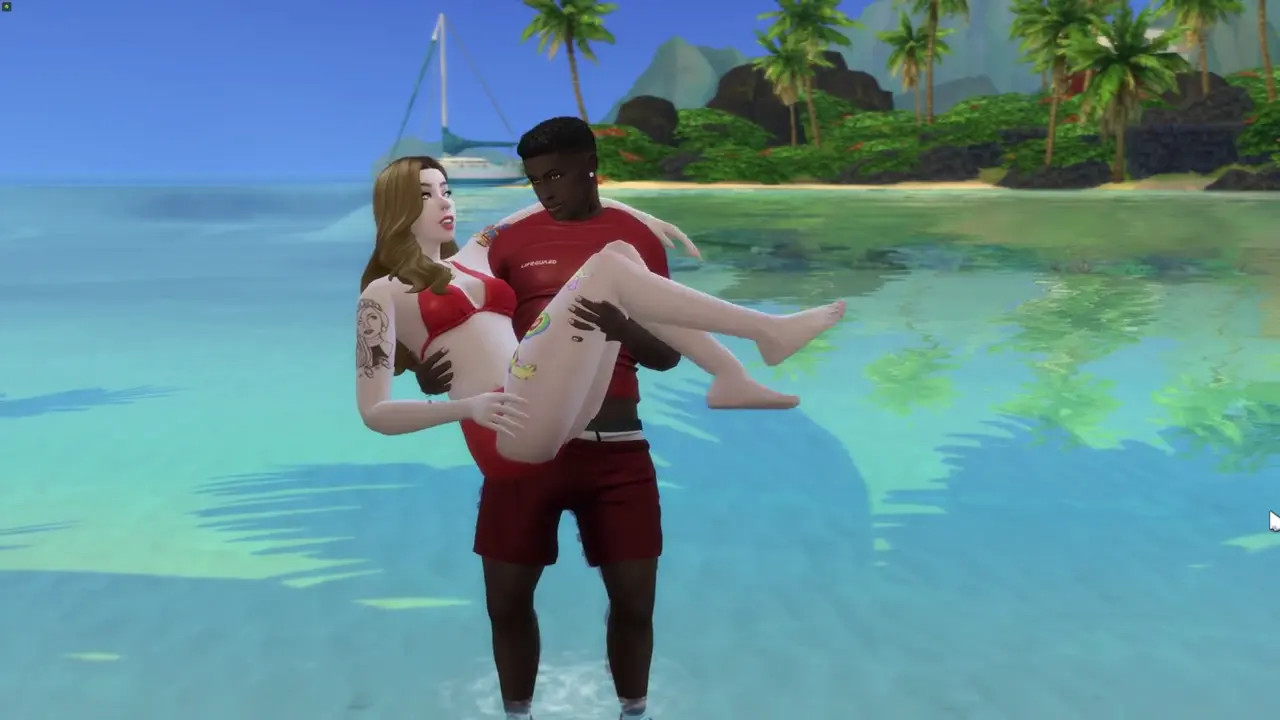 Sexy Lifeguard Saves Babe (BLACKED) PMV