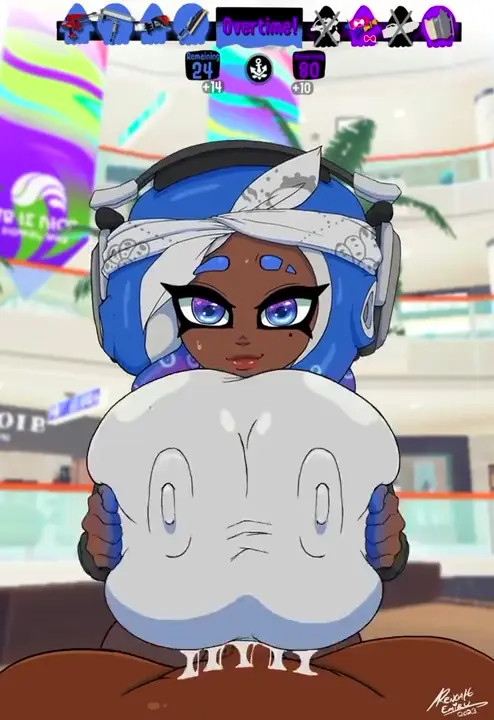 Emiru gives you a paizuri during overtime