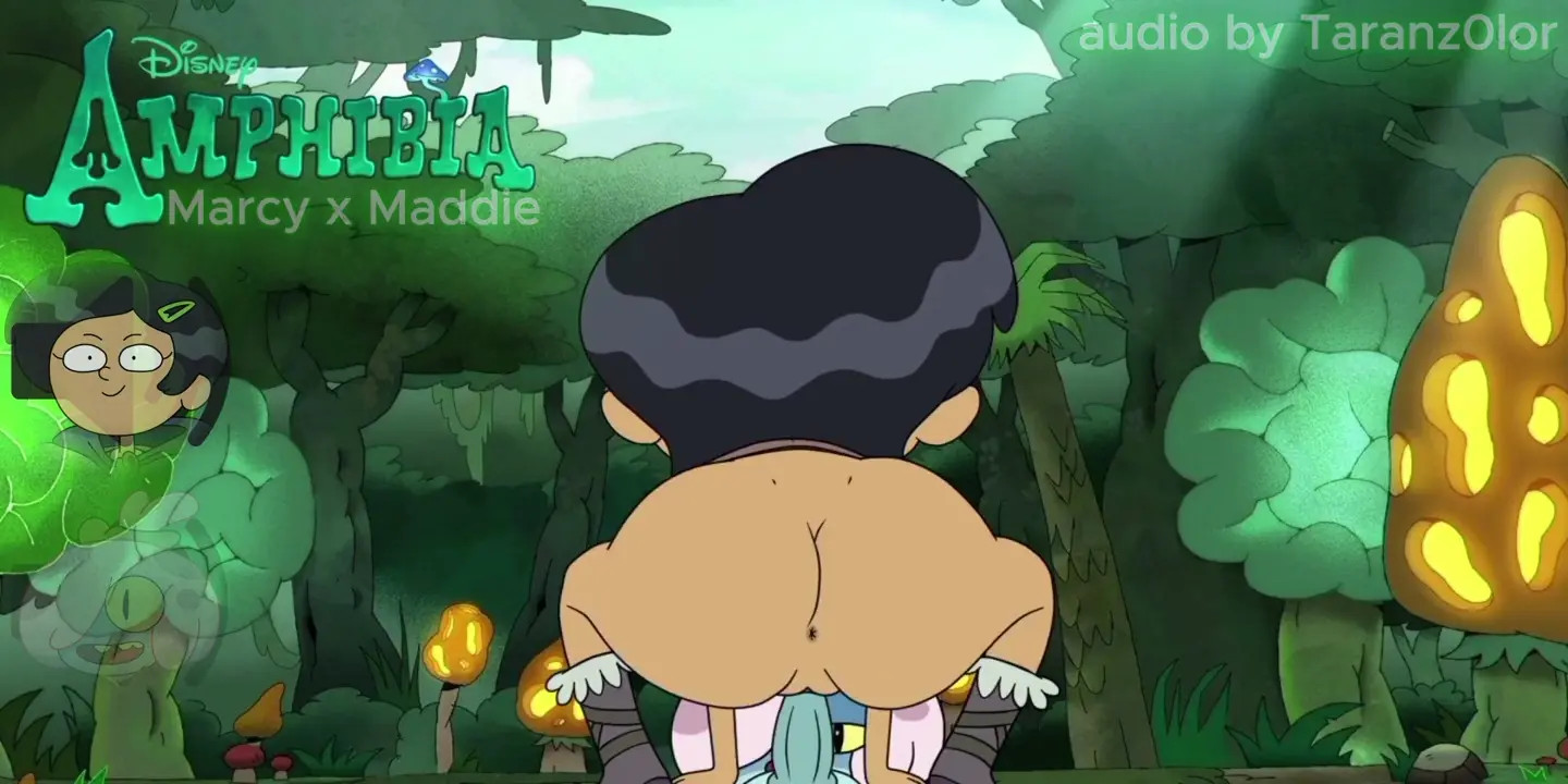 Marcy Wu riding Maddie Flours' Futanari Frog Dick (Amphibia)