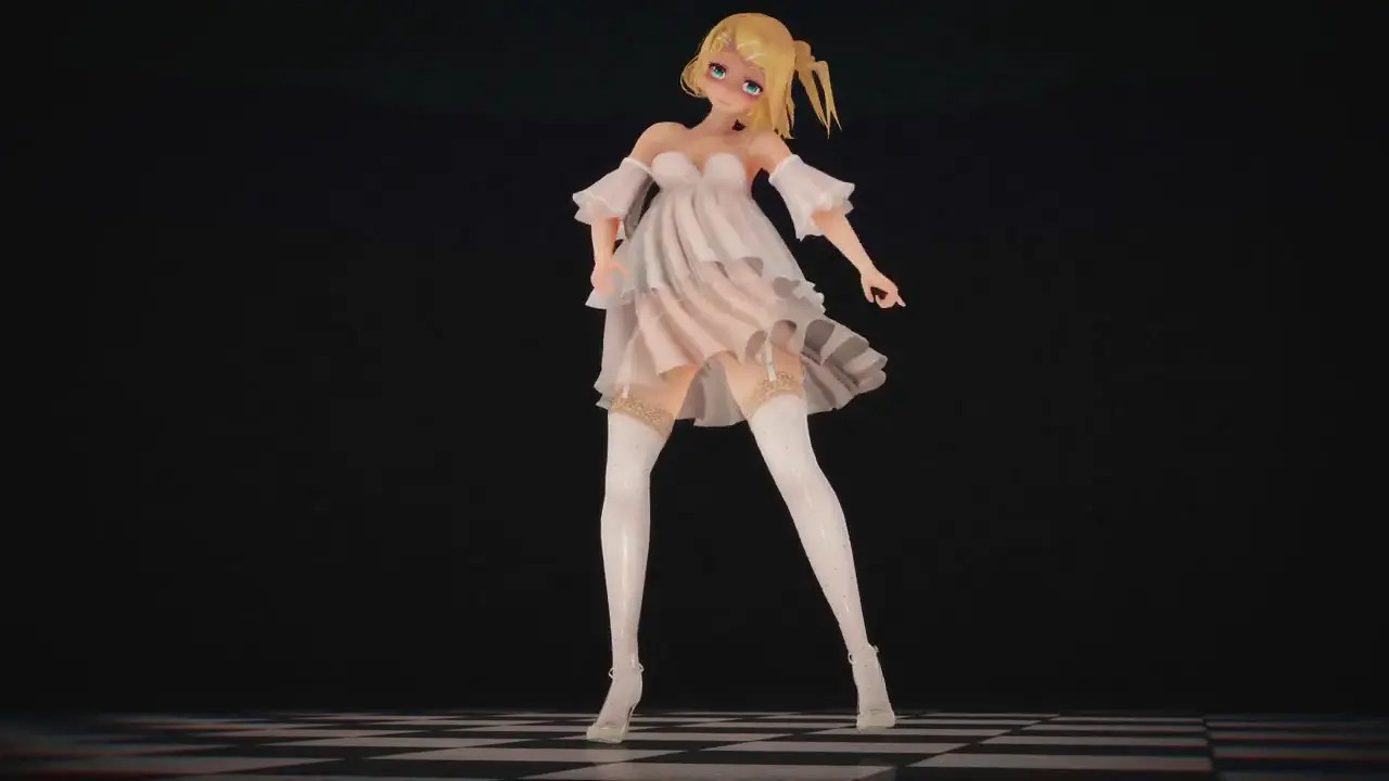 Kagamine Rin Dance Hibikase (000MMD)