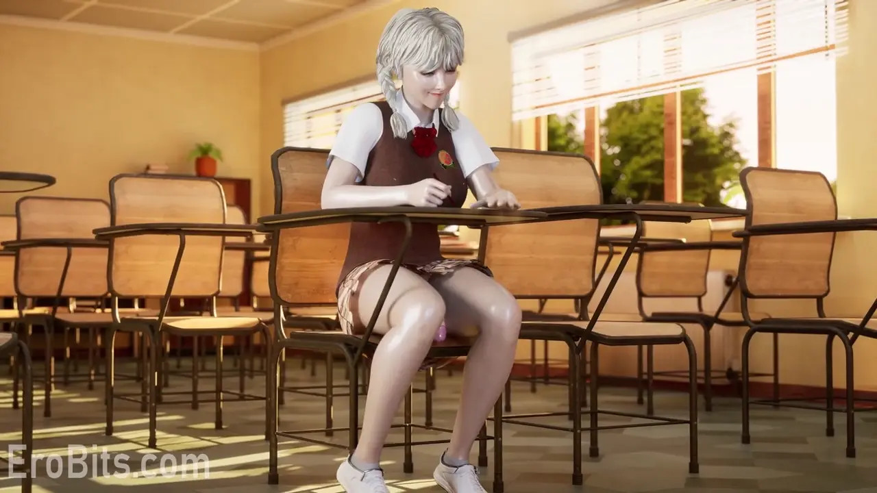 Private Lesson. Futa Student fucks Milf Teacher