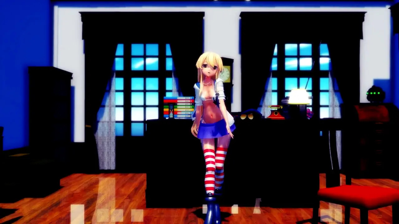 Shimakaze - Chikatto Chika Chika​ [MMD] Hamselvish