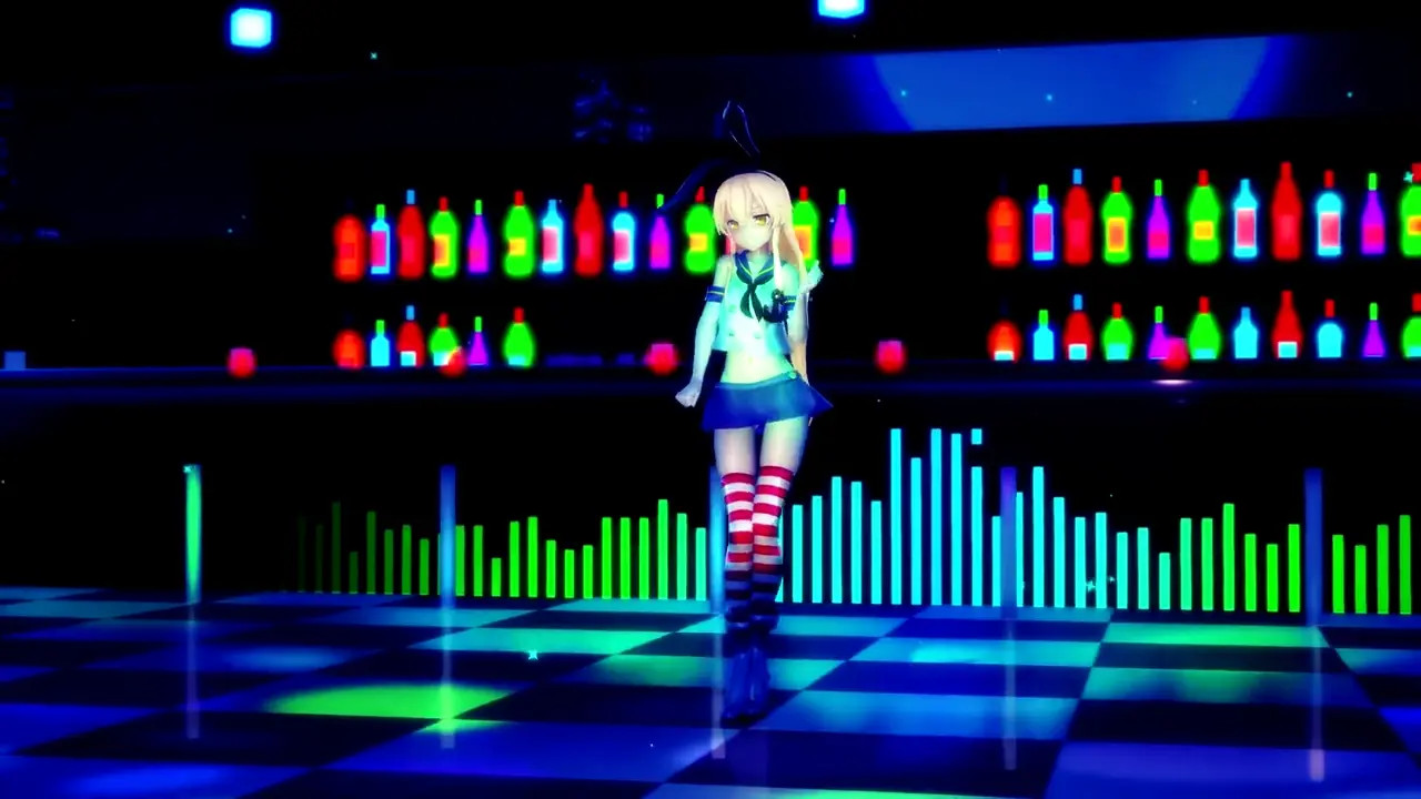 Shimakaze - Rainbow (Japanese Version) [MMD R18] Hamselvish