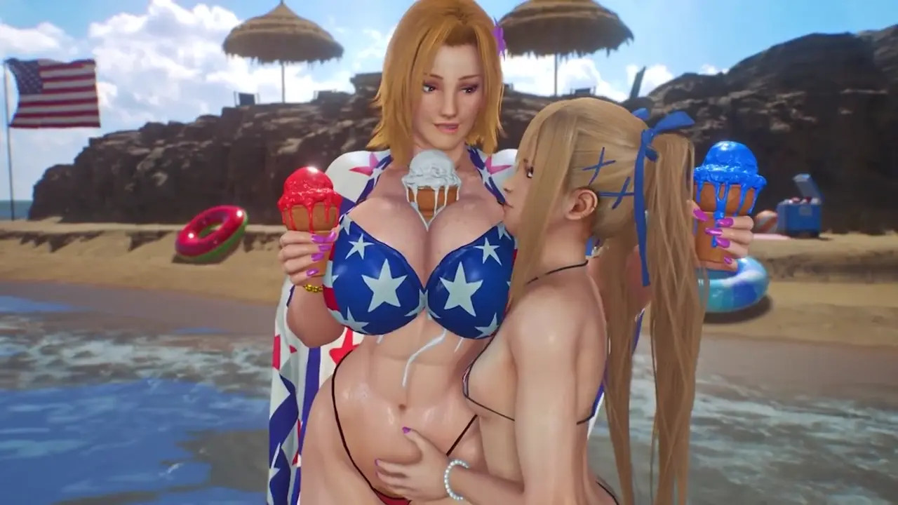 Hot DOA Sluts at the Beach