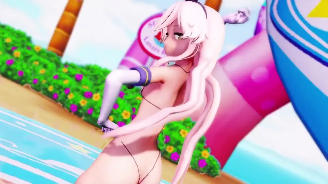 Shimakaze - Deep Blue Town [MMD R18] GenesisMMD
