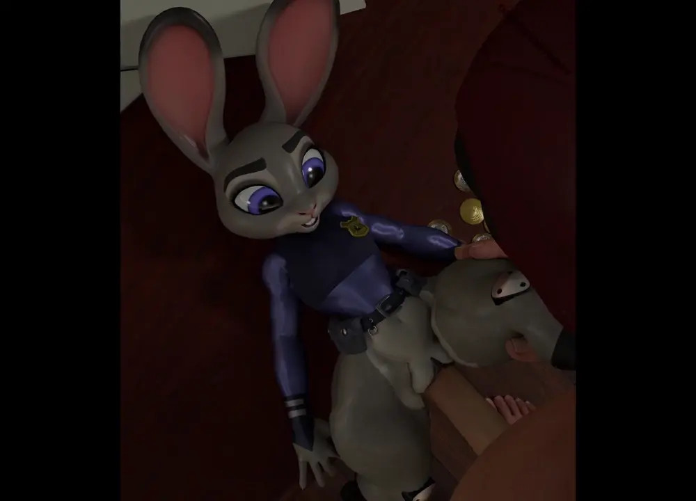 Deadpool gives Judy Hopps Maximum effort