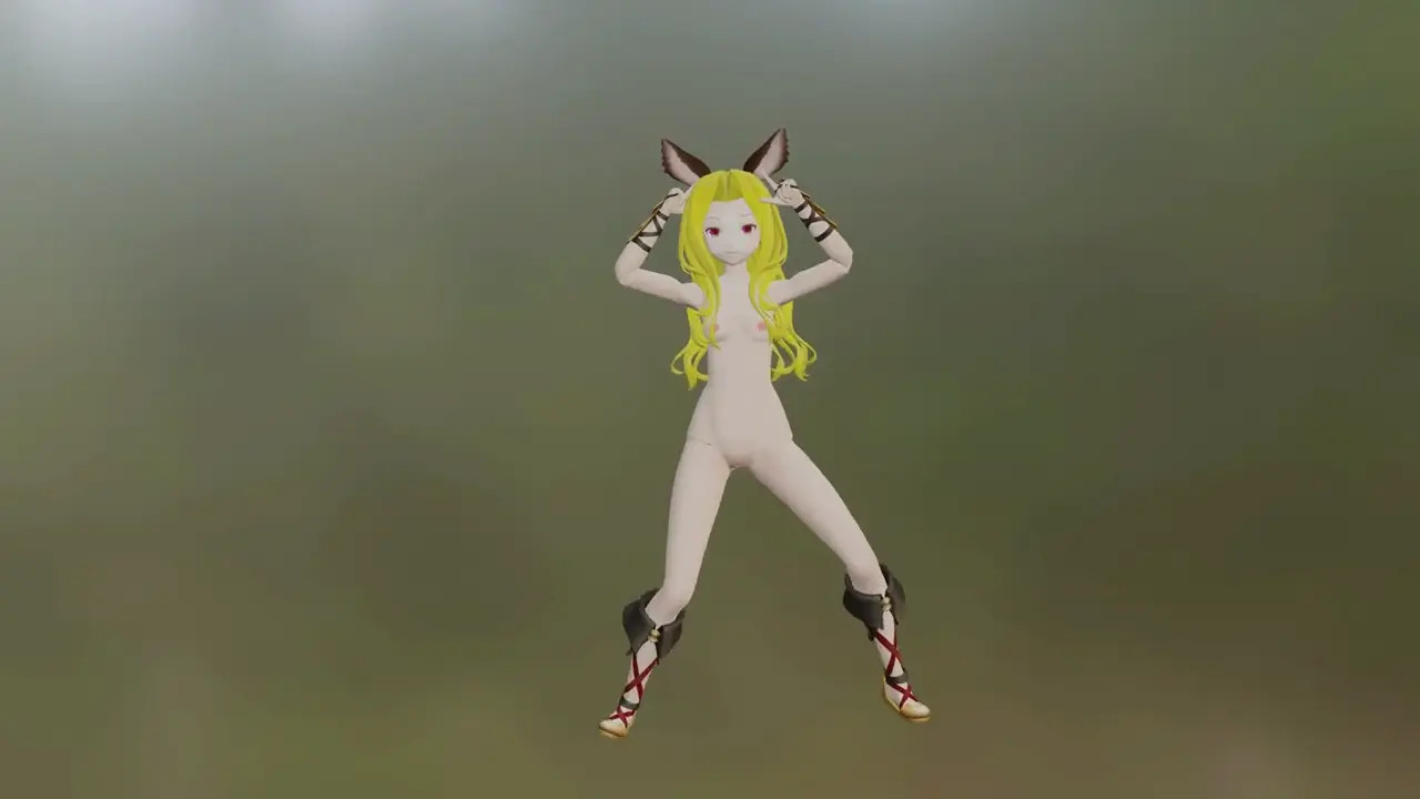 Scathacha GBF Hentai Nude Pokedance Song NSFW MMD 3D Blonde Hair