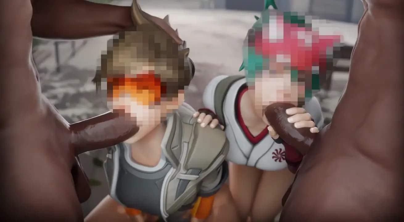 Kiriko & Tracer [Blacked][Aphy3D] Censored