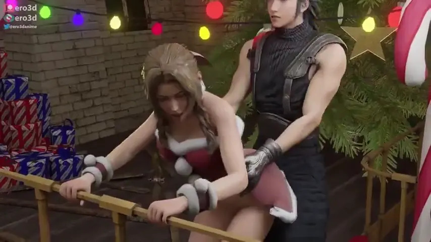 Aerith fucked by Zack on Christmas