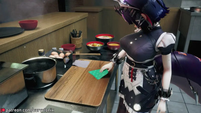 A Sucking Cafe Job for Ellen Joe - Curvylonix