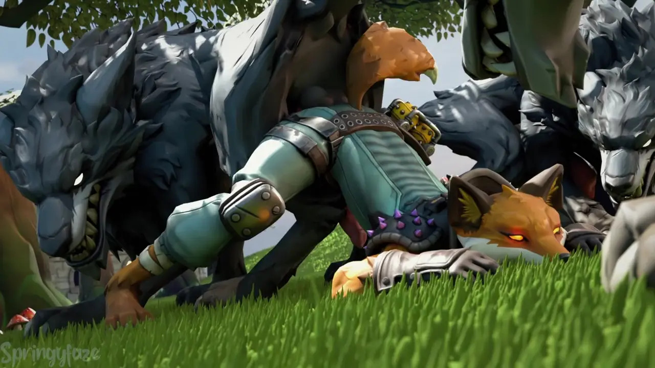 fennix gets fucked by wolves~
