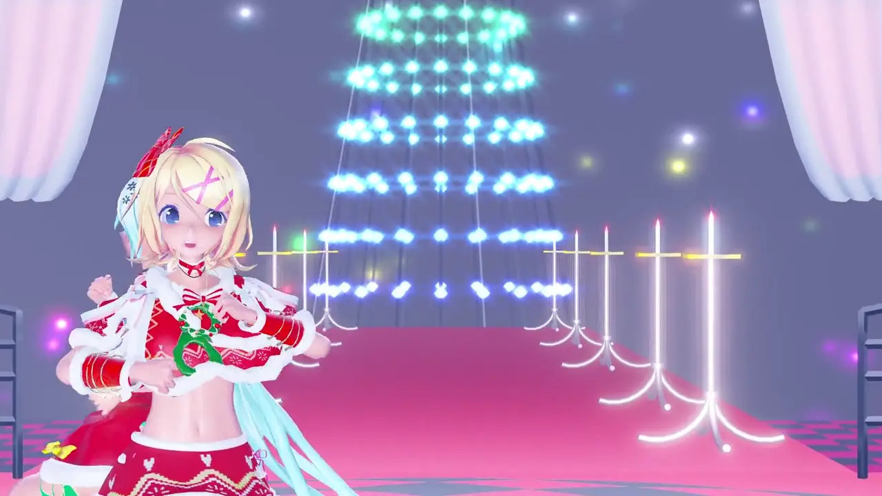 [4kmmd]Snowtrick Miku Rin Mitsu normal ver