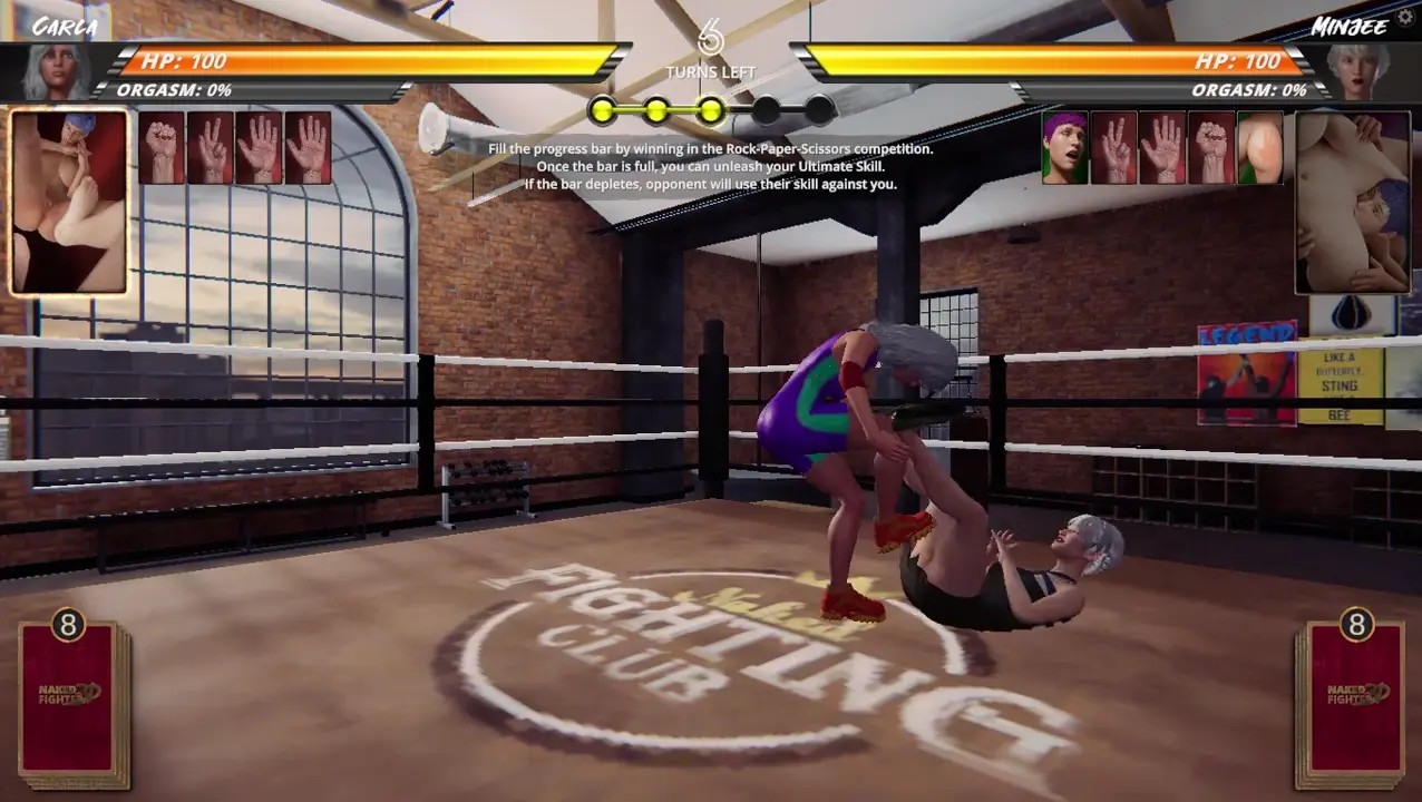 Naked Fighter 3D - Carla VS Mingjee