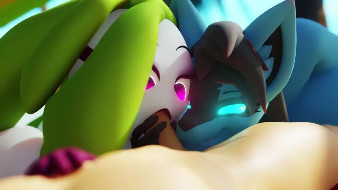 Lucario Tsareena Usual day on the beach [Xazter3D]