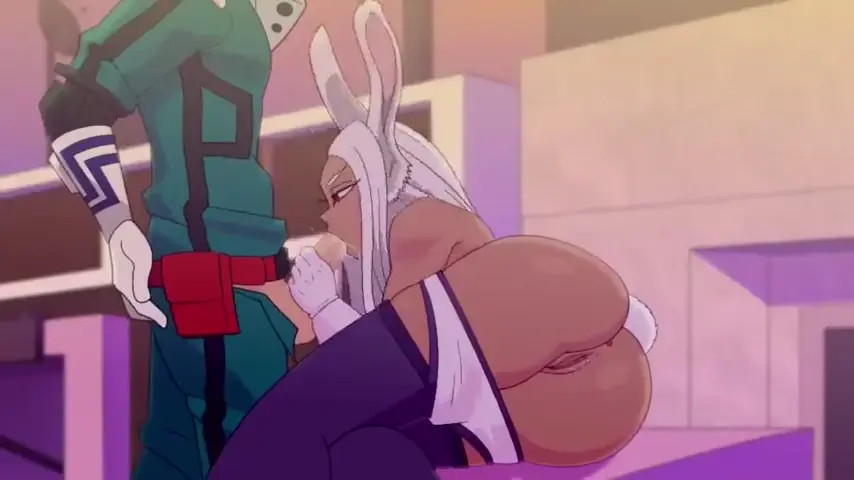 Miriko sucking Deku