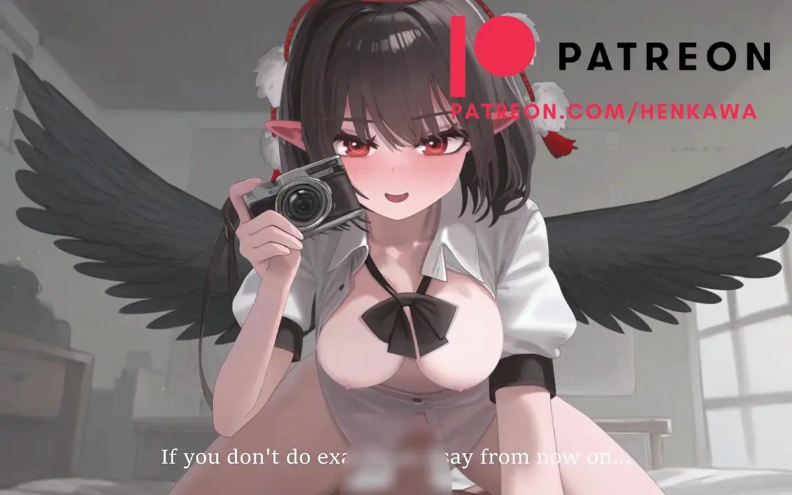 Shameimaru aya touhou riding