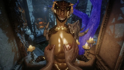 Fucking and touching soft and juicy argonian titties [Kar_Tavi]