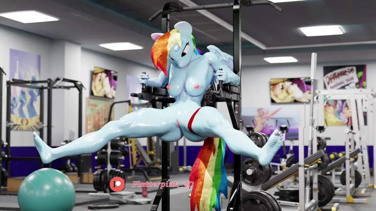 Rainbow Dash Workout Gym