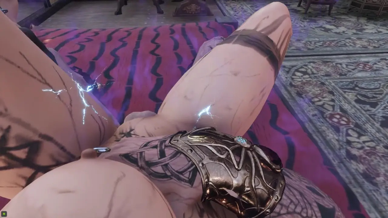 Conan Exiles fem POV doggy lie down mounted DD pose