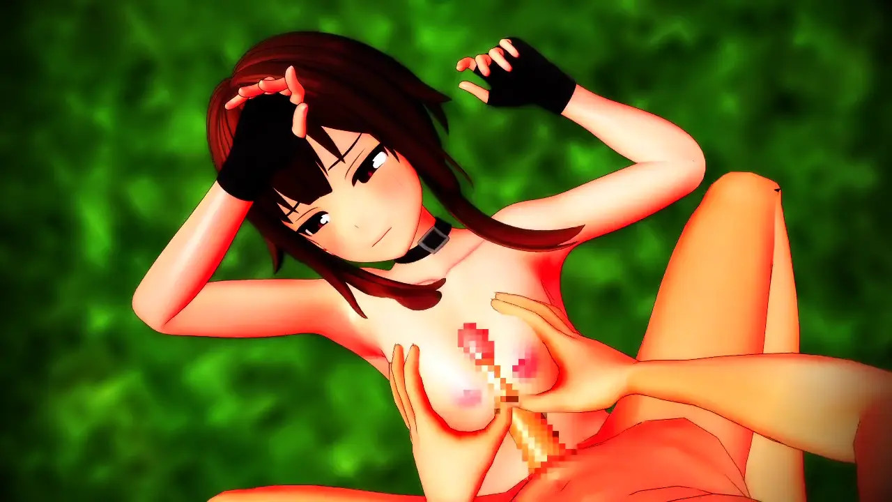 Megumin Straddling Paizuri - sa no hito