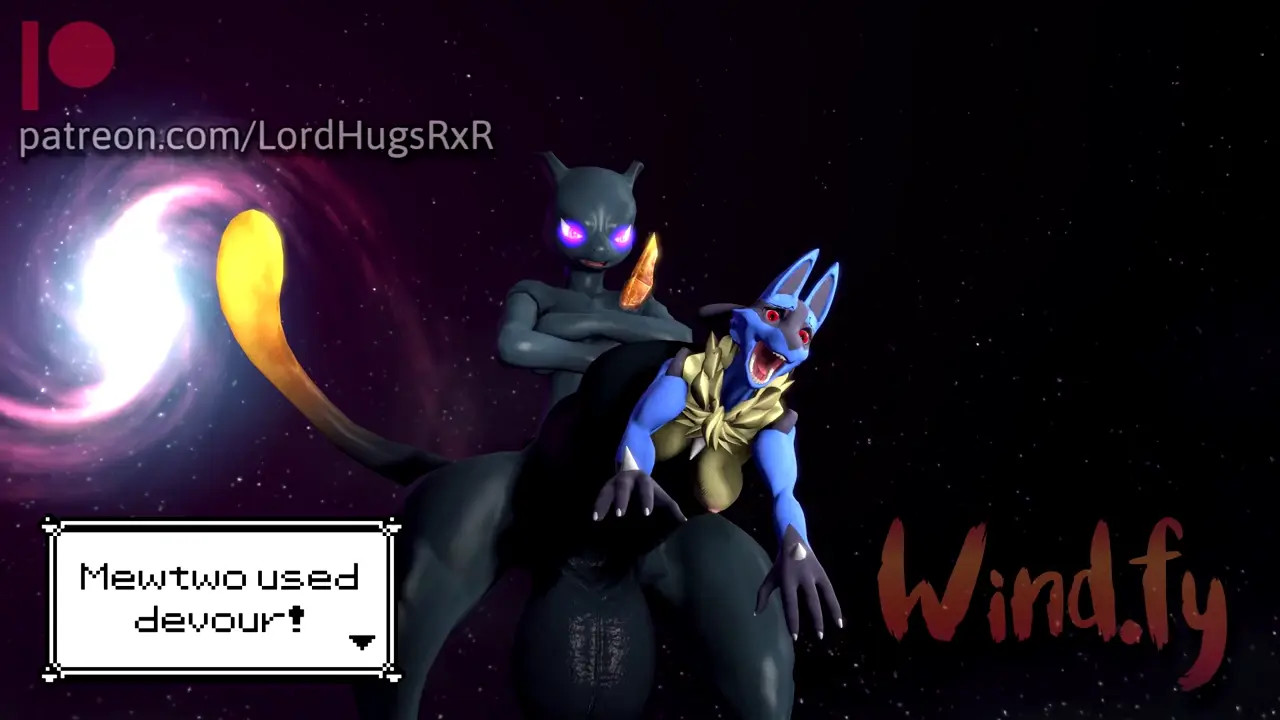 Mewtwo Cock vore Lucario Animation Sound HD (Public Released)
