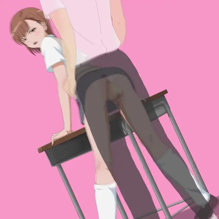 Misaka Mikoto from behind standing [Akino]