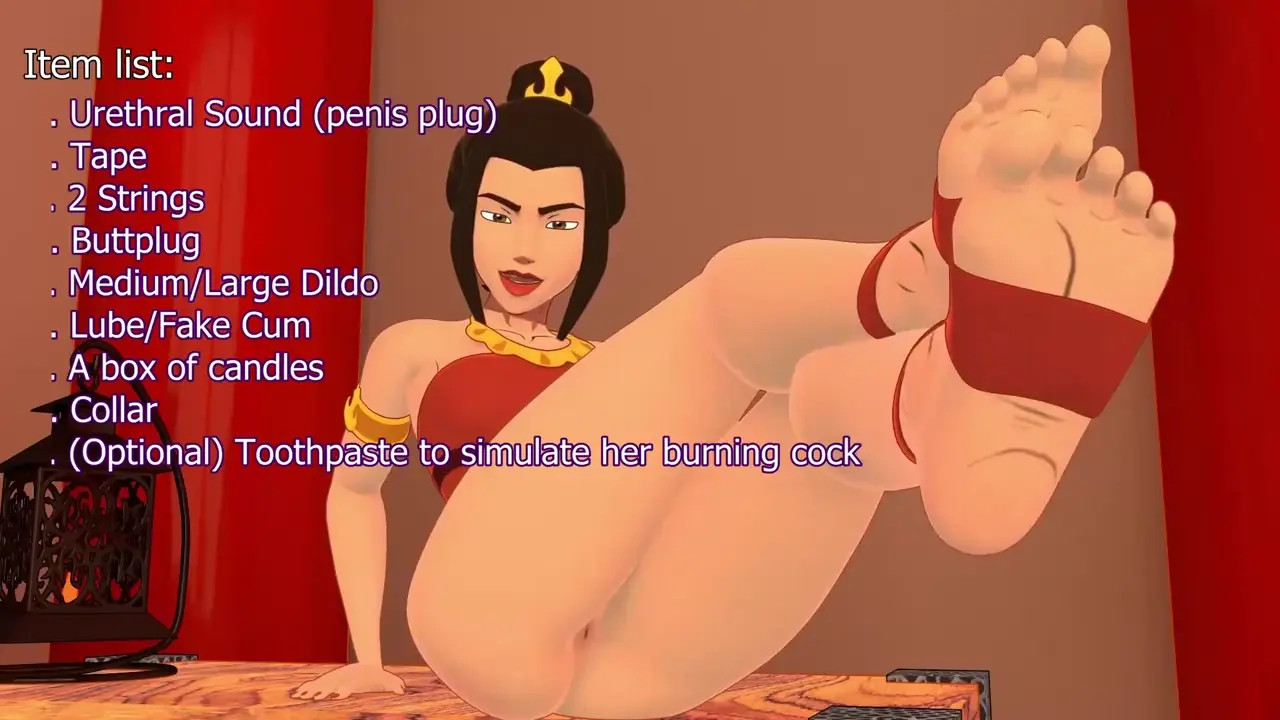 Azula makes you beg for mercy! Sounding/Wax play/Anal