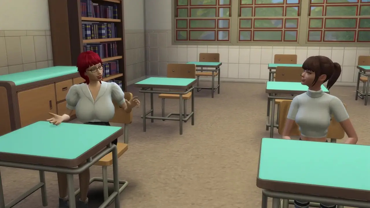 My teacher is also a Futanari
