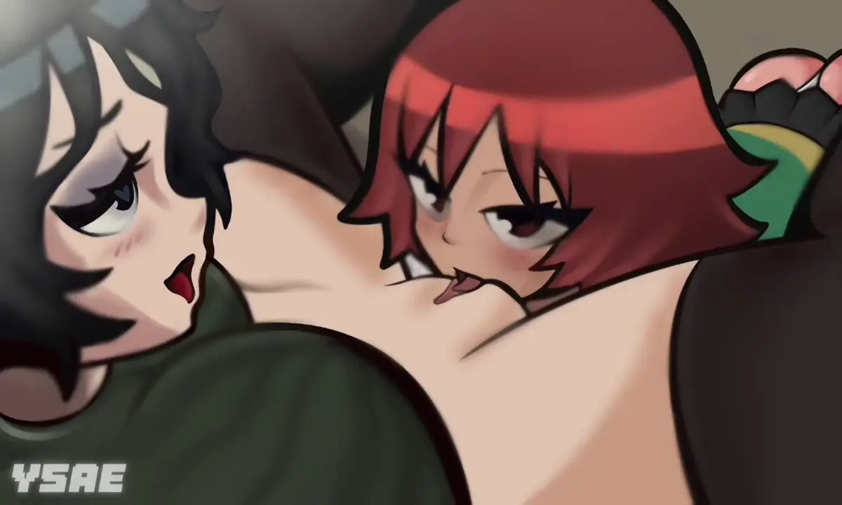 Kim licking Hollie 2