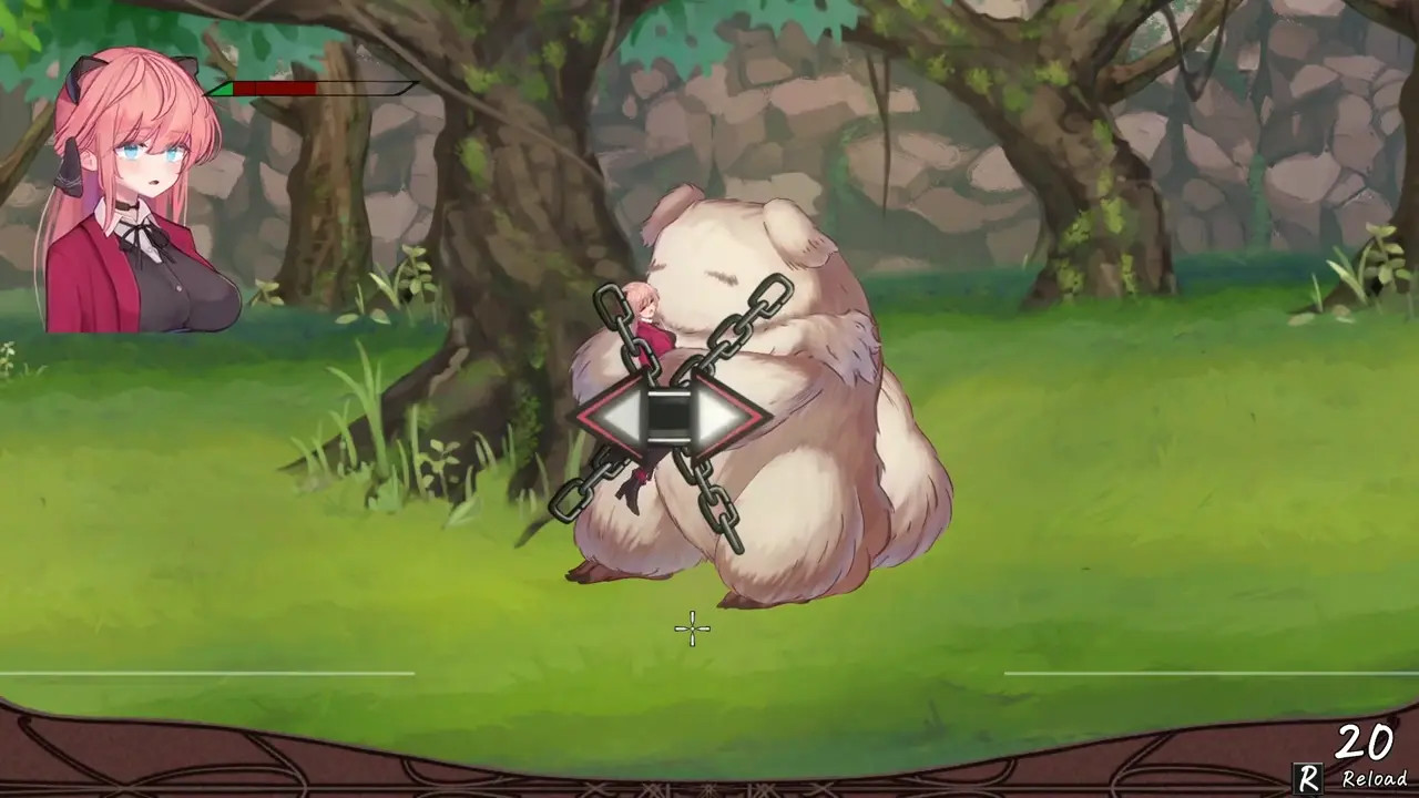 Vivi and the magical island - Vivi attacked by mofumofu.