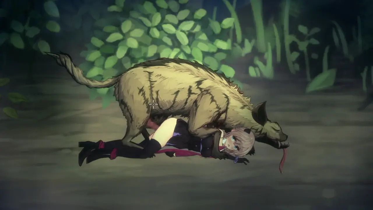 Vivi and the magical island - Vivi attacked by hyena.