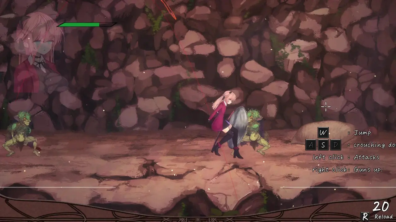 Vivi and the magical island - Vivi attacked by goblins.