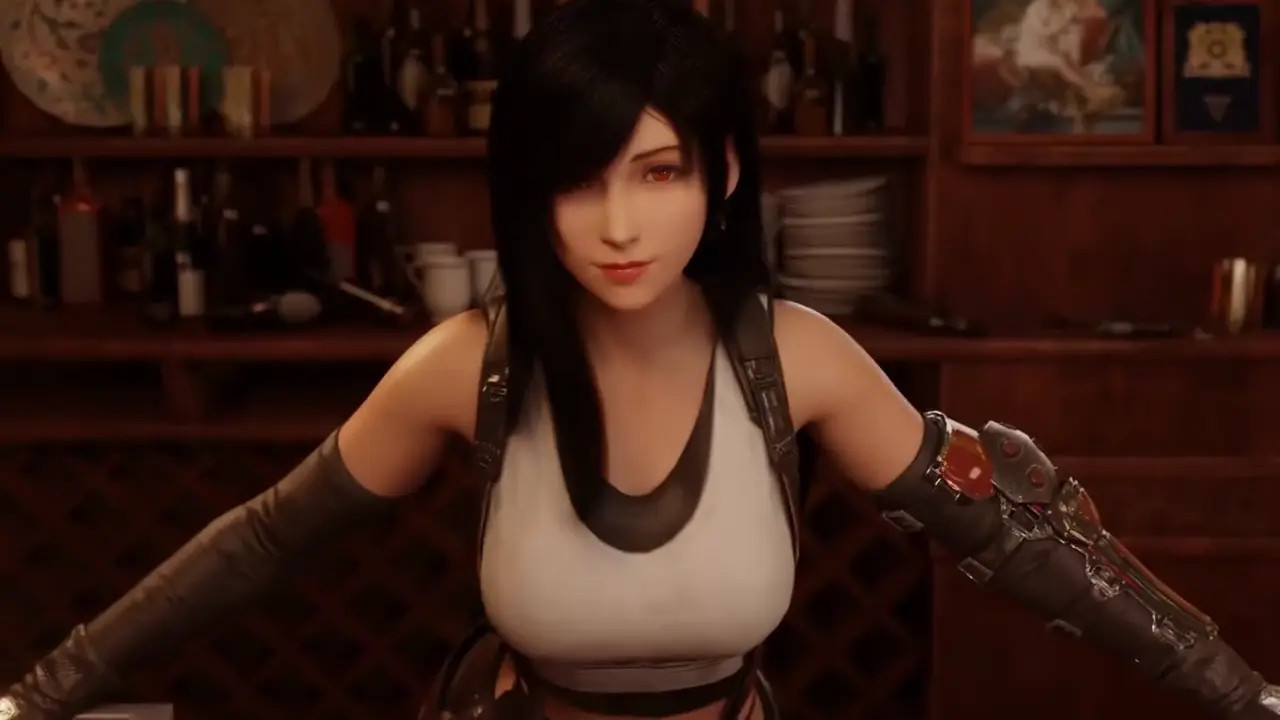 Final Fantasty Tifa 3D SFM Heels Stokings Blowjob Compilation