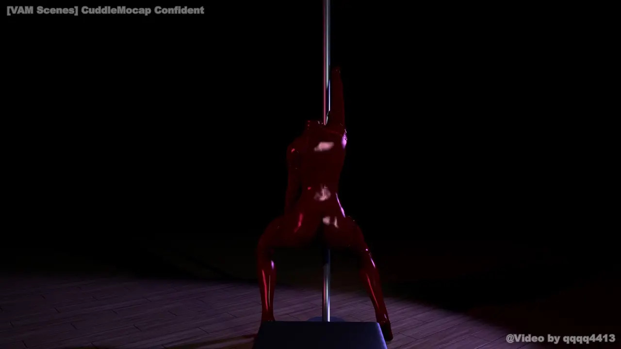 Ghost/Invisible -  Living latex suit doing a pole dance