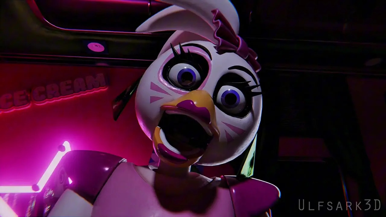 Chica backstage