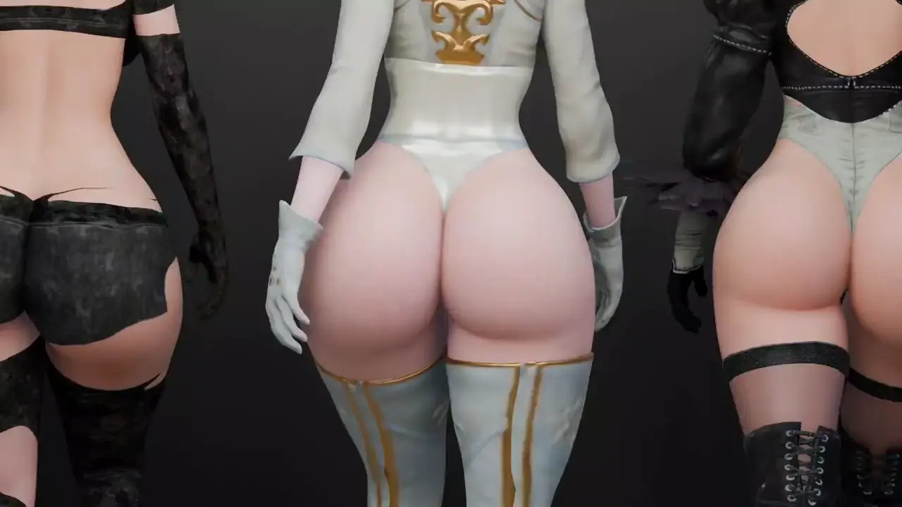 NieR Automata girls sexy walk
